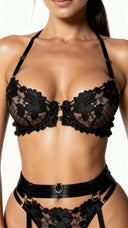 Black Lace Desire - Ensemble Lingerie